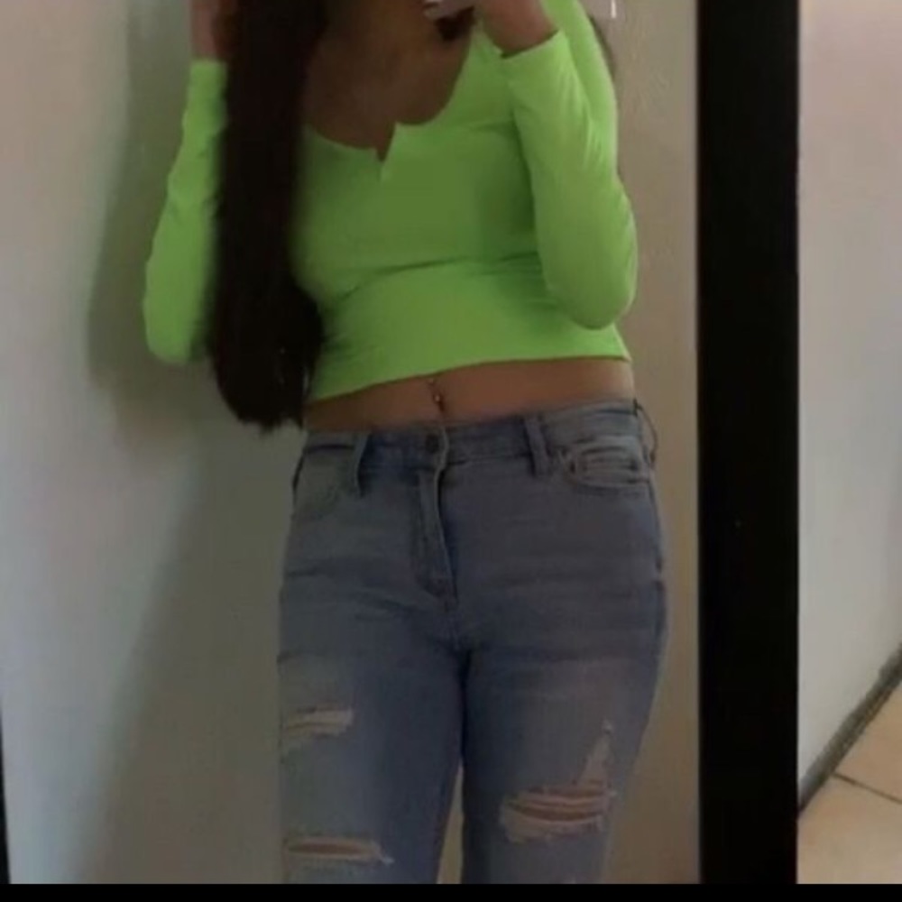 Neon Green Crop Top